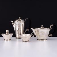 Georg Jensen PYRAMID Sterling Silver Four-Piece Tea & Coffee Service, Harald Nielsen - Sold for $8,320 on 10-11-2026 (Lot 721).jpg